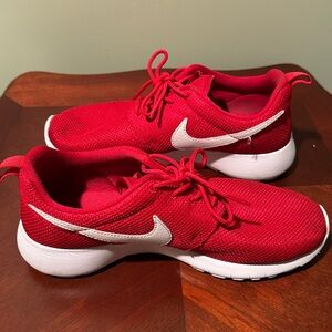 Red women’s nike roshes